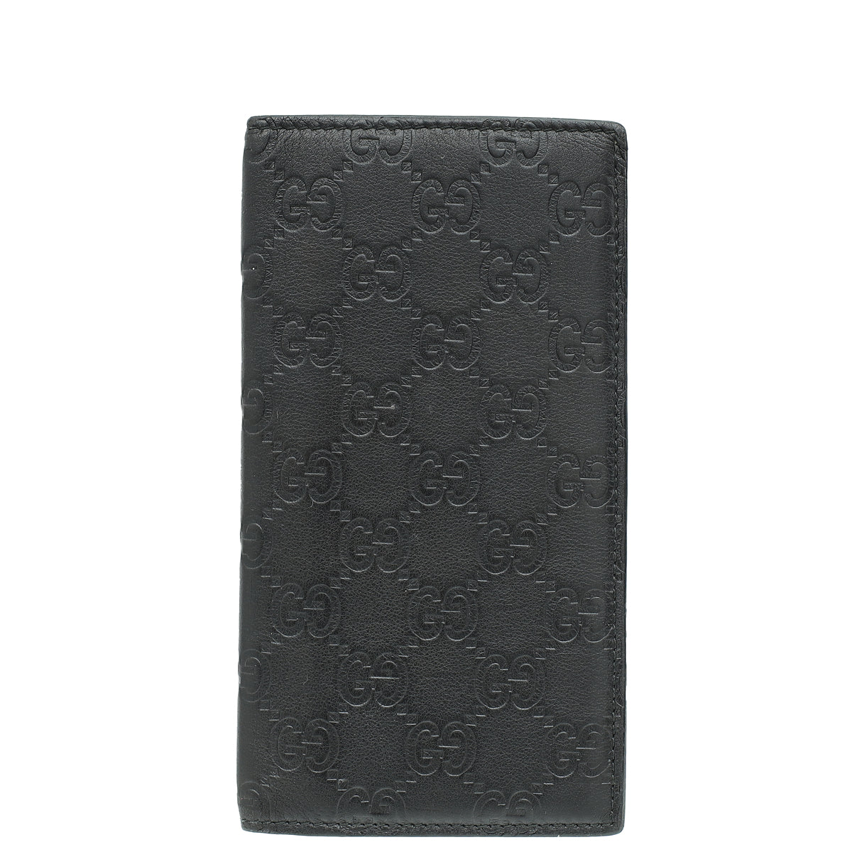 Gucci Black Guccissima Bifold Long Wallet