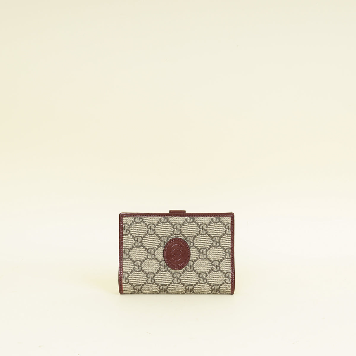 Gucci Bicolor Interlocking G Supreme Passport Wallet
