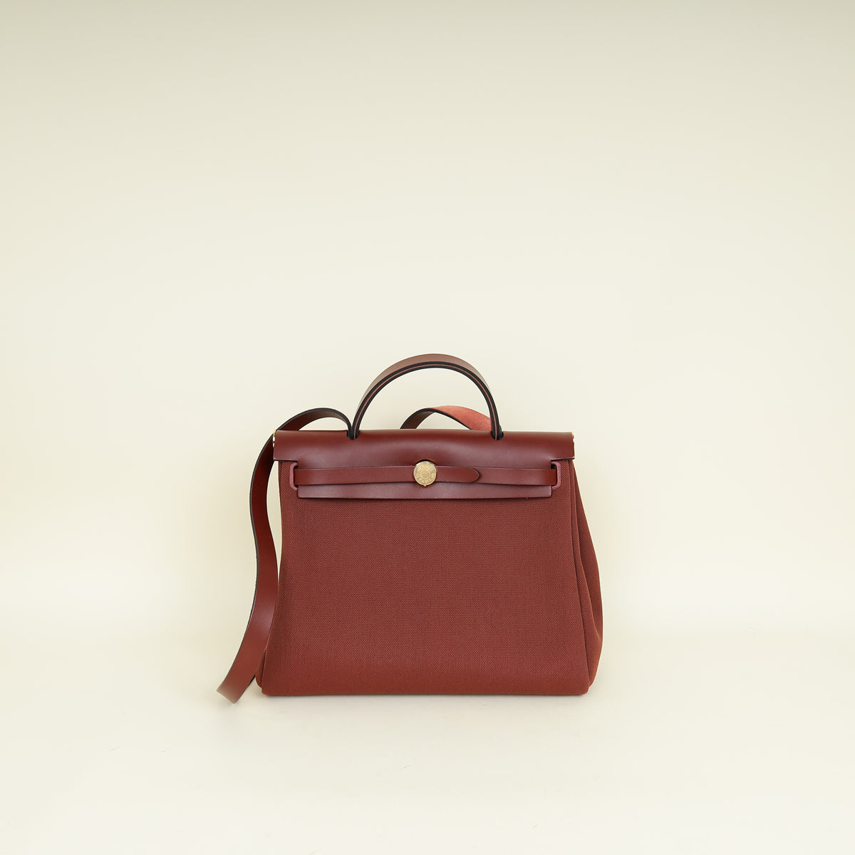 Hermes Rouge H Retourne Herbag Zip 31 PM Bag