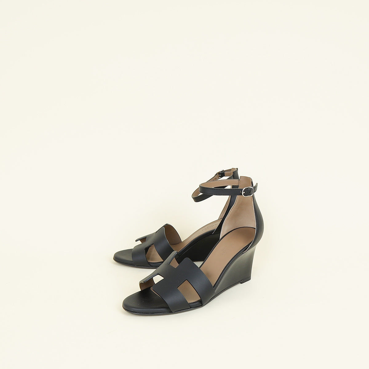 Hermes Noir Legend Sandal 37.5
