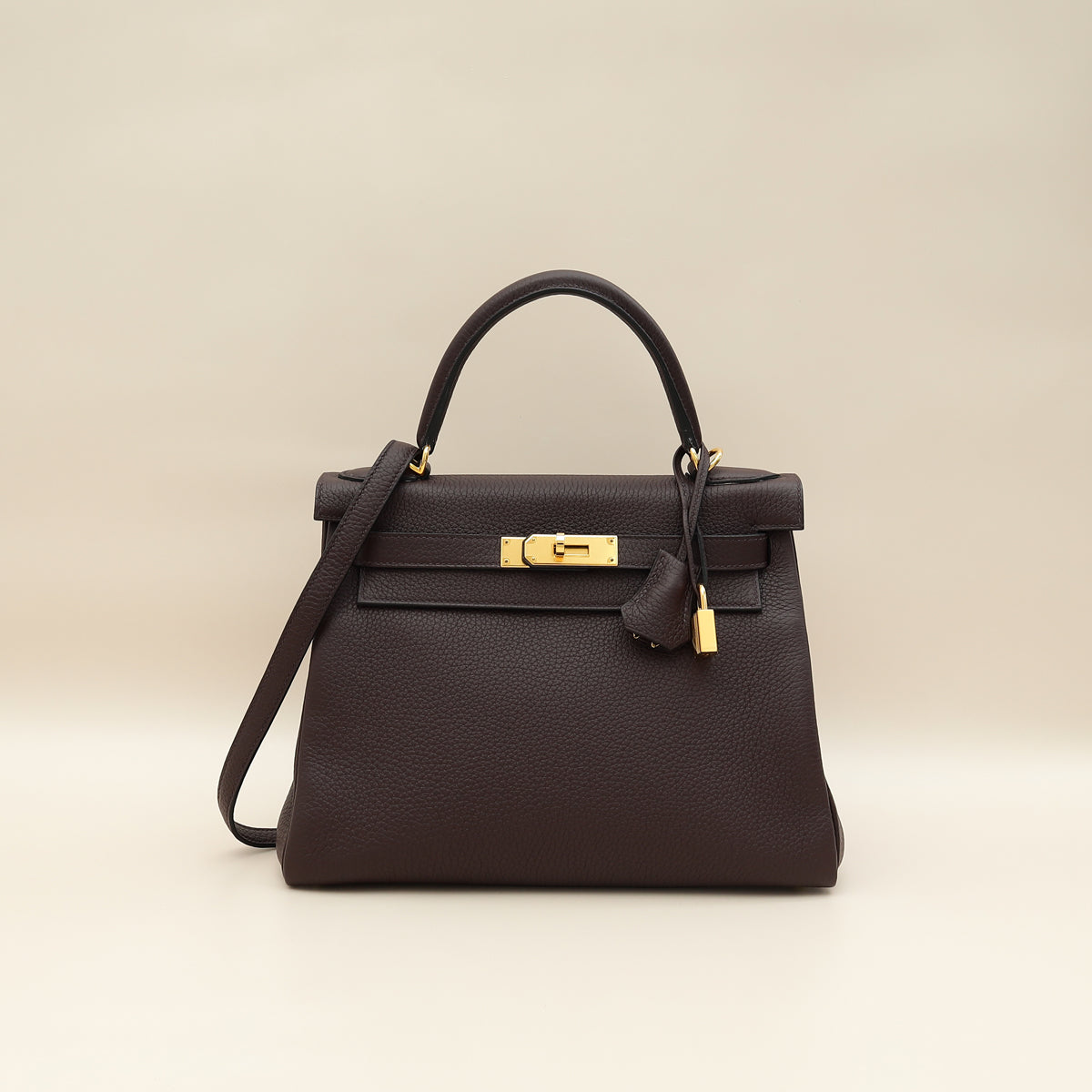 Hermes Rouge Sellier Retourne Kelly 28 Bag