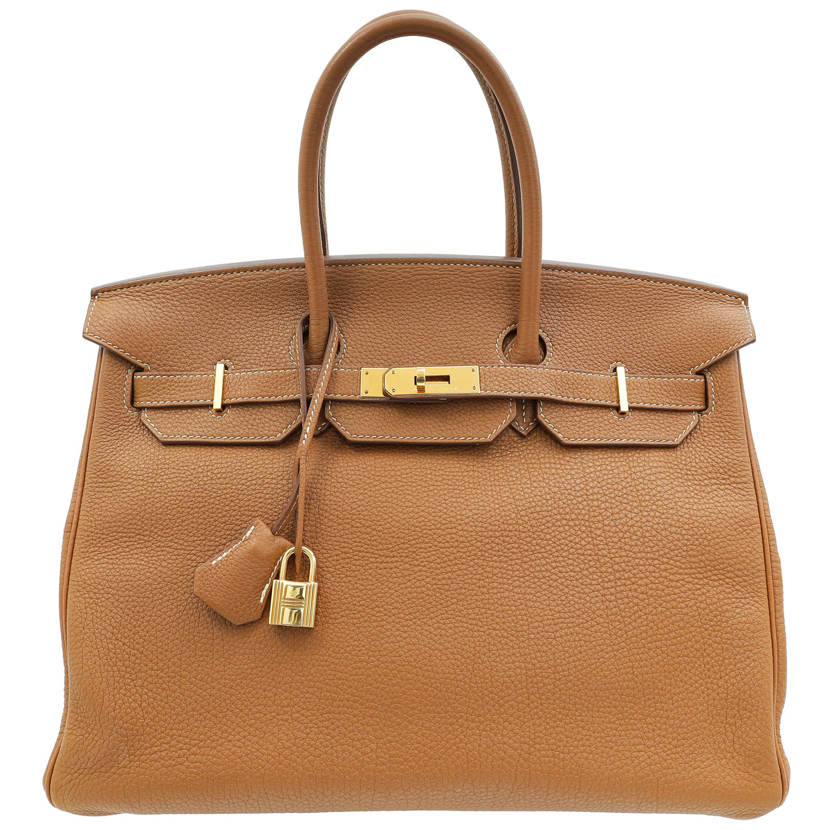 Hermes Gold Retourne Birkin 35 Bag