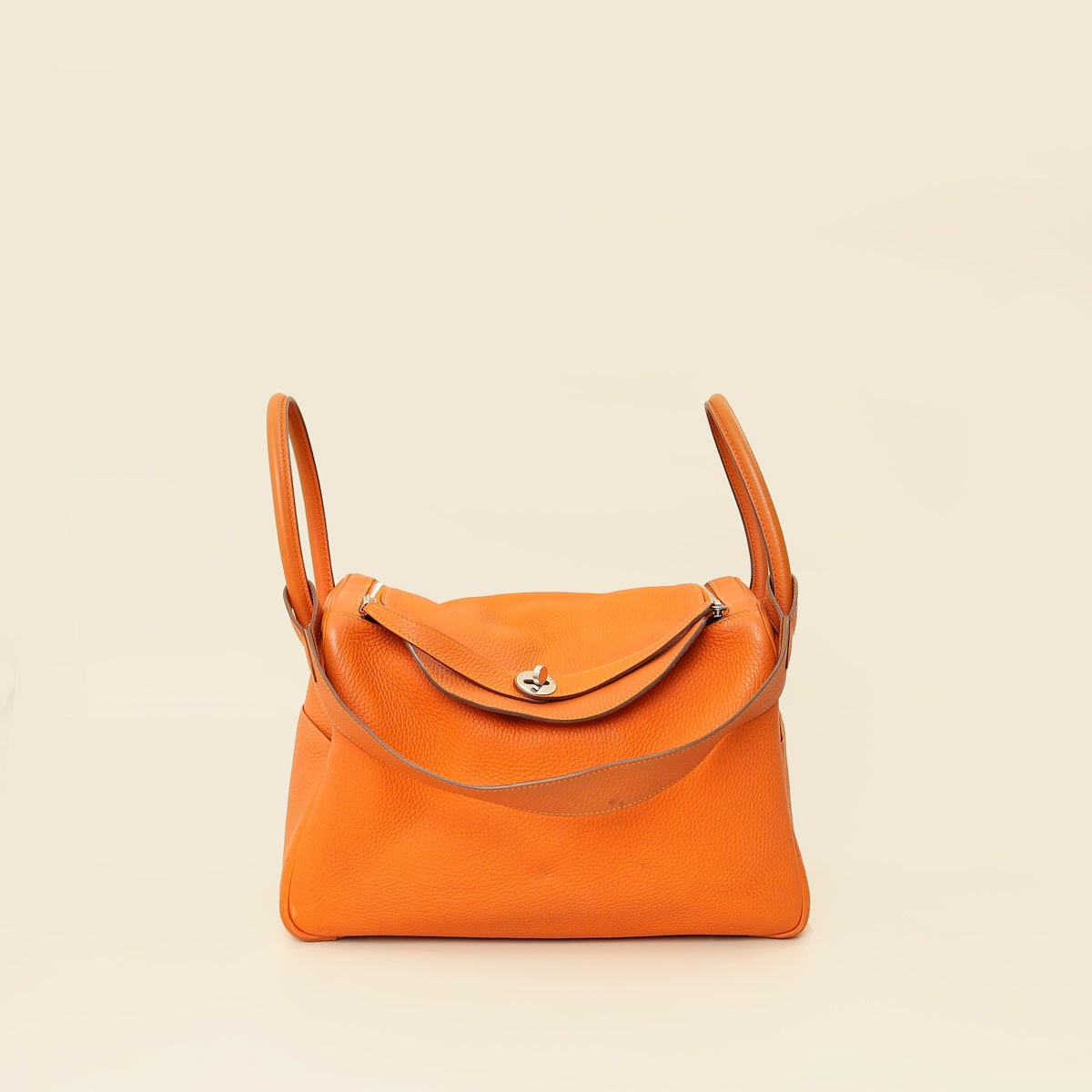 Hermes Orange Moutarde Verso Lindy 34 Bag