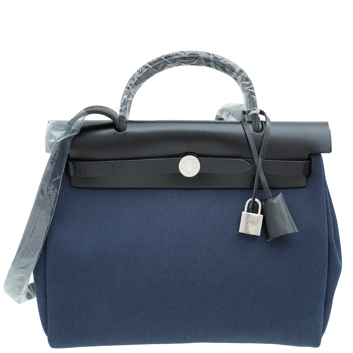 Hermes Bicolor Herbag 31 PM Toile Vache Hunter Bag
