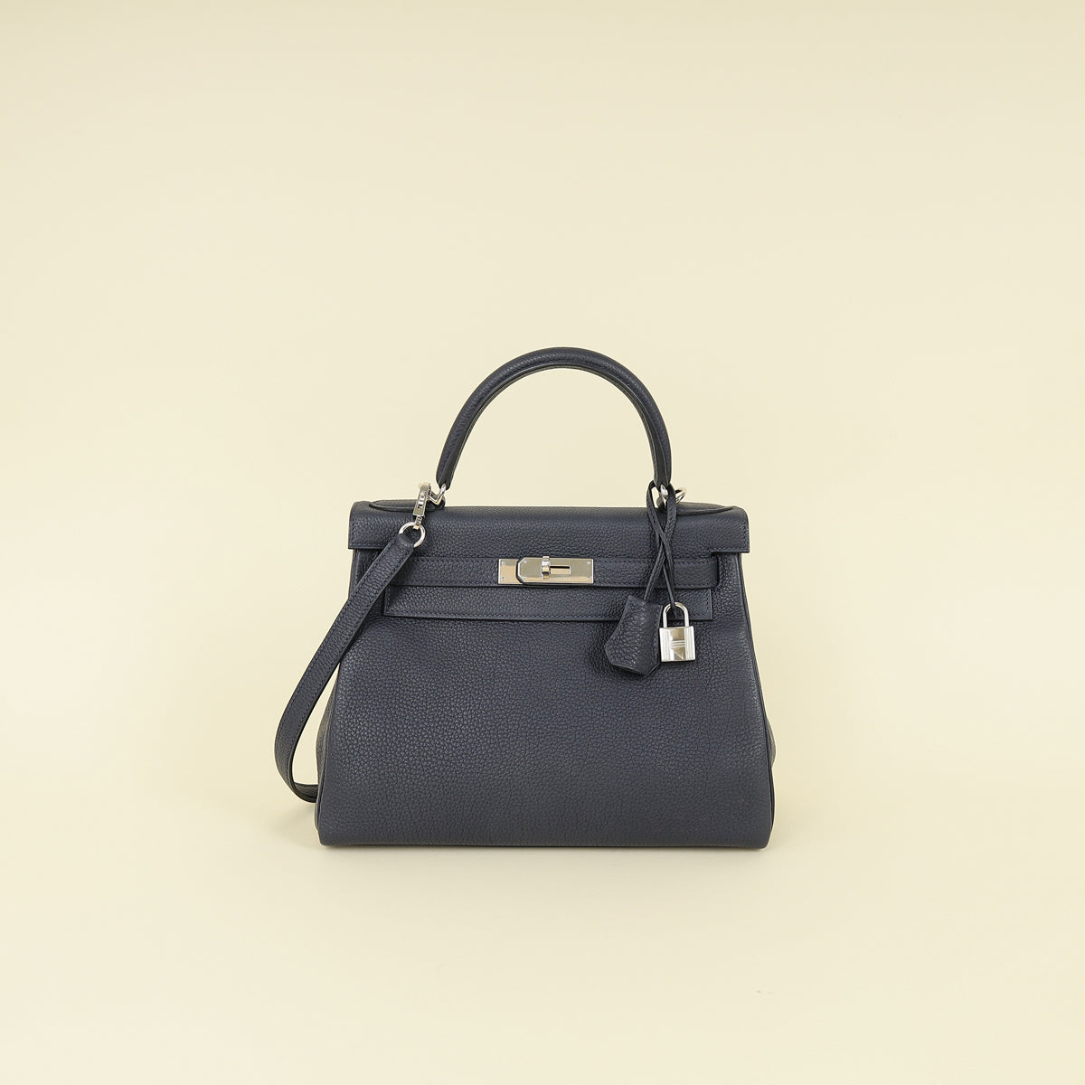 Hermes Bleu Nuit Retourne Kelly 28 Bag