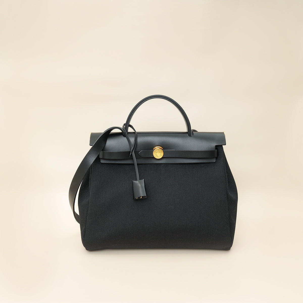 Hermes Noir Herbag Zip 31 Retourne Vache Hunter PM Bag