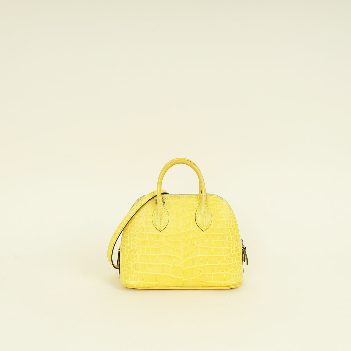Hermes Mimosa Matte Porosus Crocodile Mini 1923 Bolide