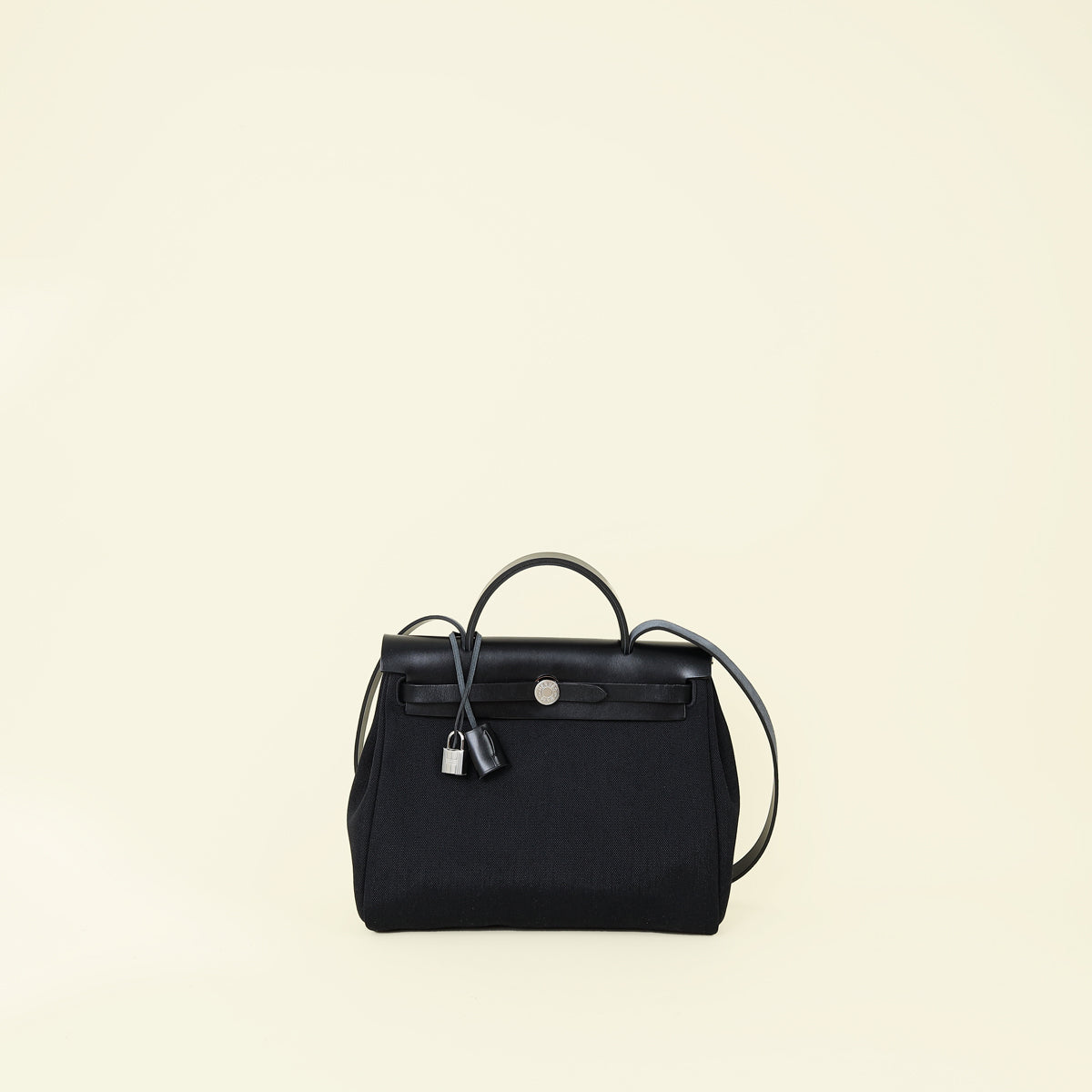 Hermes Noir Herbag Zip 31 PM Retourne Bag