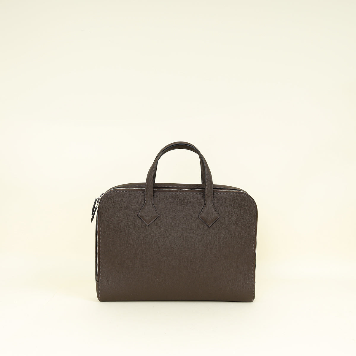 Hermes Chocolate Victoria Light Briefcase