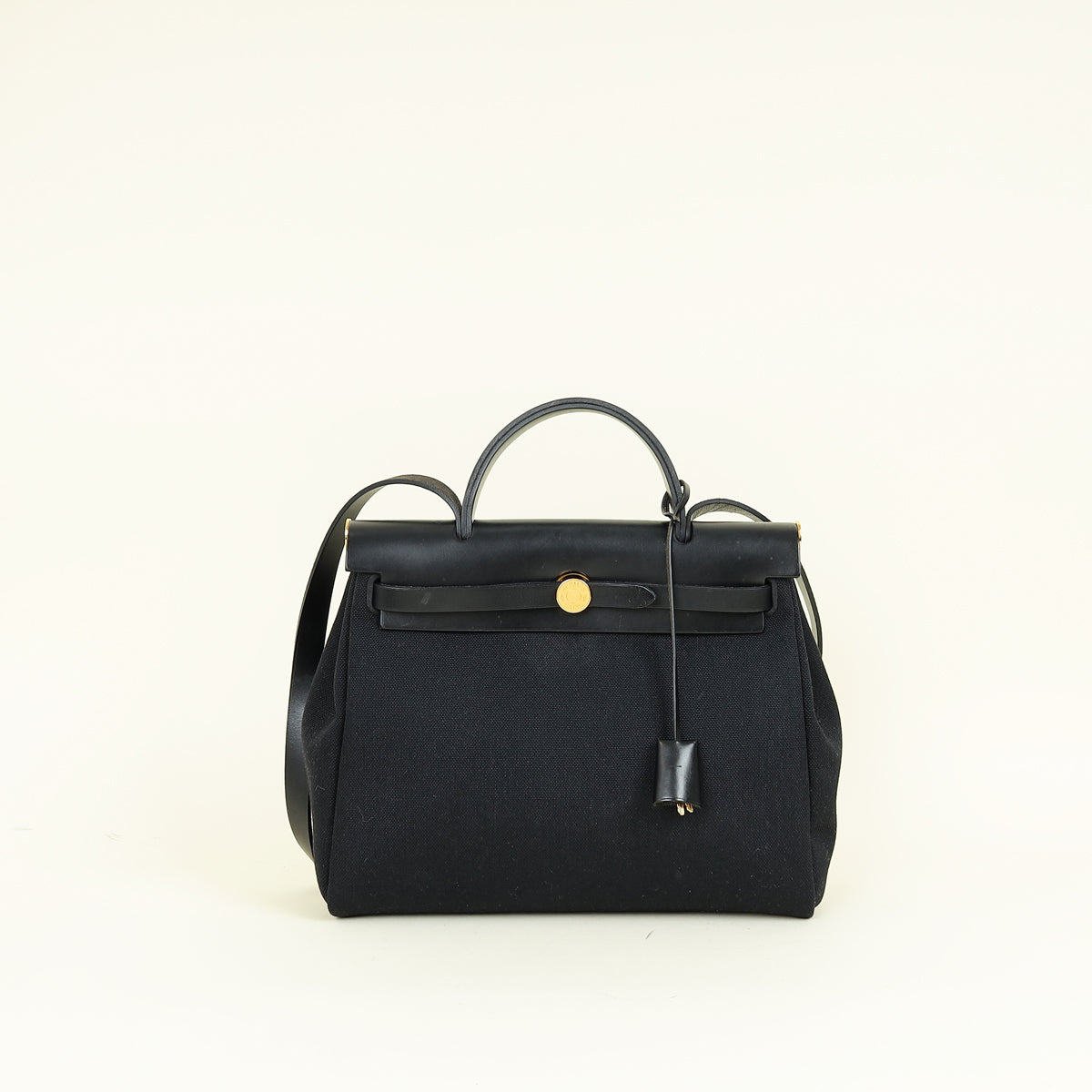 Hermes Noir Herbag Zip 31 Retourne Bag