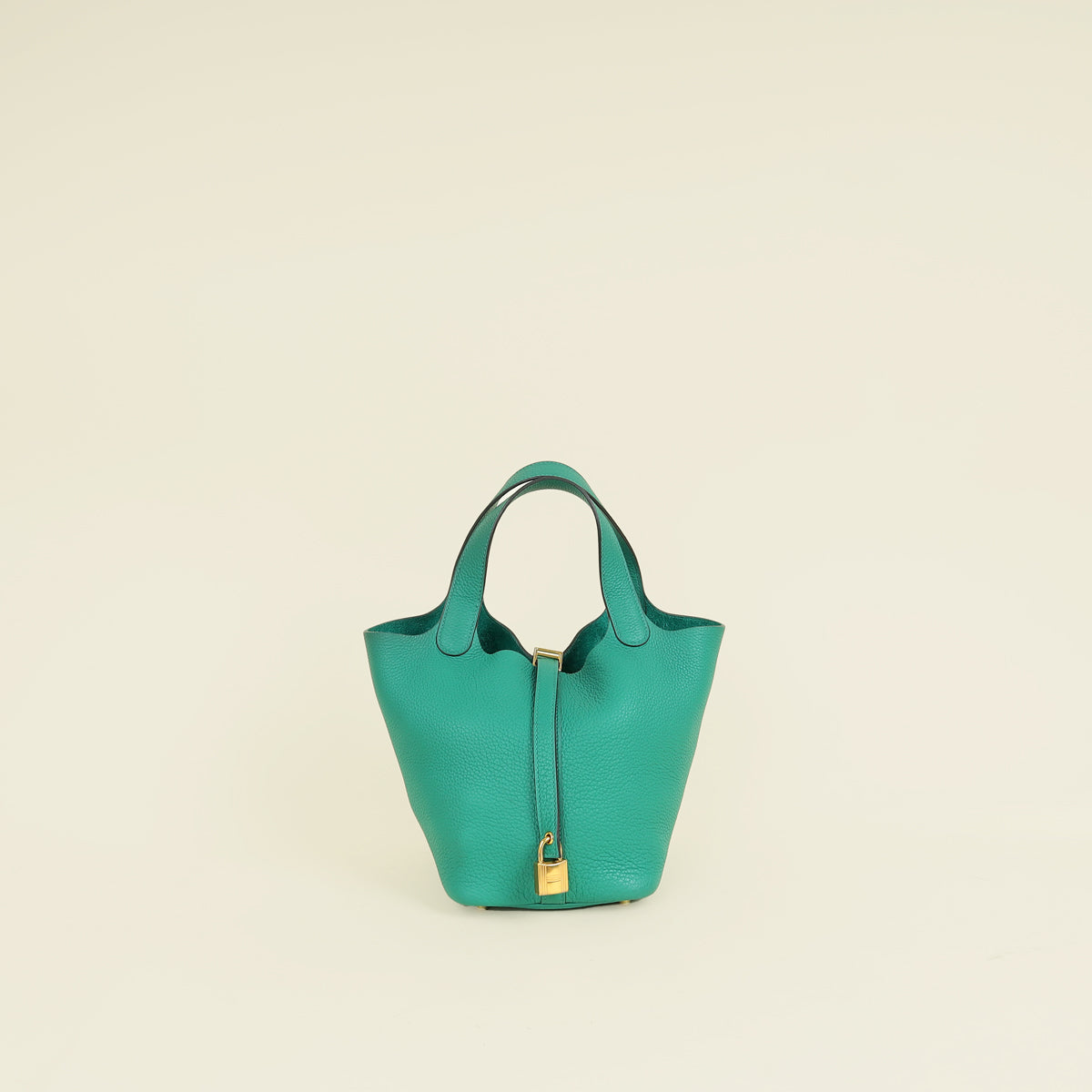 Hermes Vert Jade Picotin Lock 18 Bag