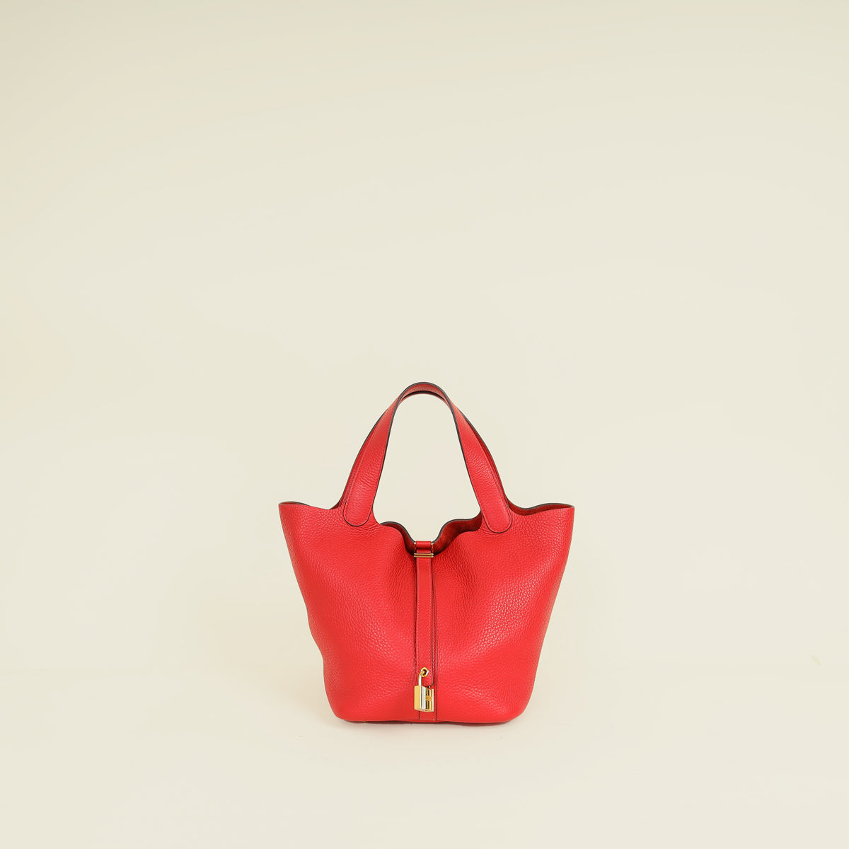 Hermes Rouge Casaque Picotin Lock 22 Bag