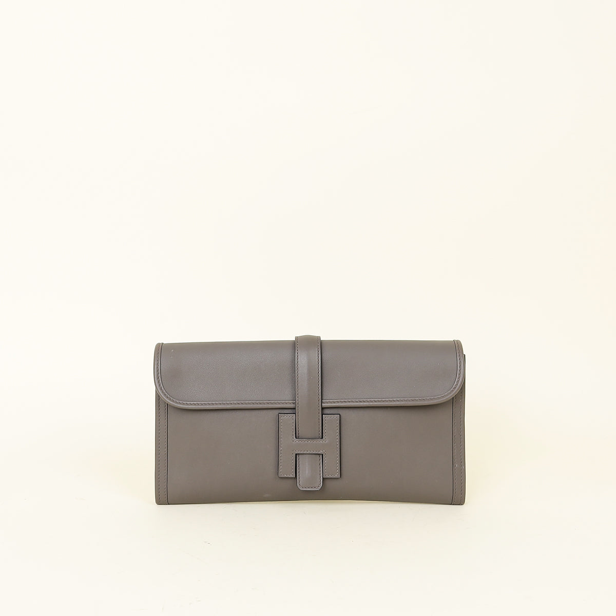 Hermes Gris Etain Jige Elan 29 Clutch