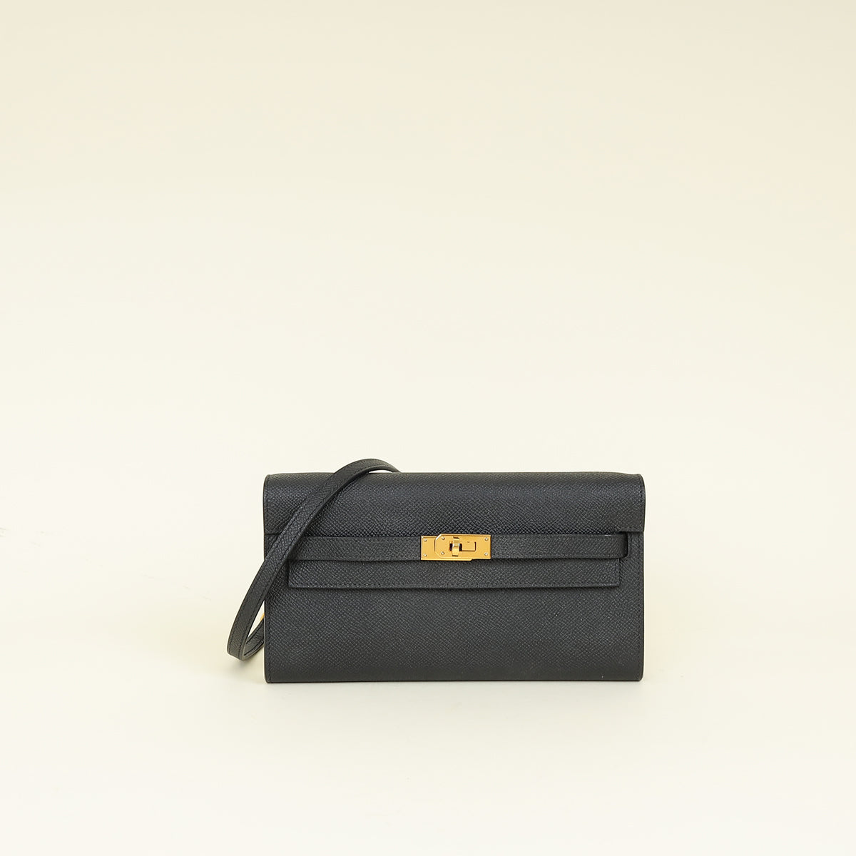 Hermes Noir Kelly To Go Wallet