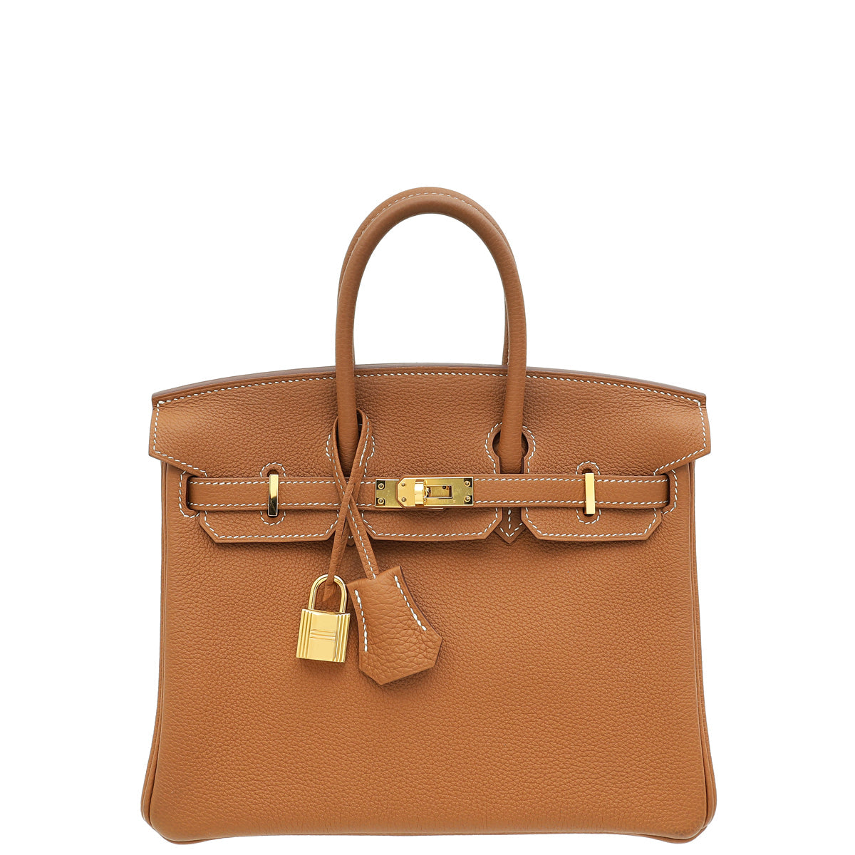 Hermes Gold Retourne Birkin 25 Bag