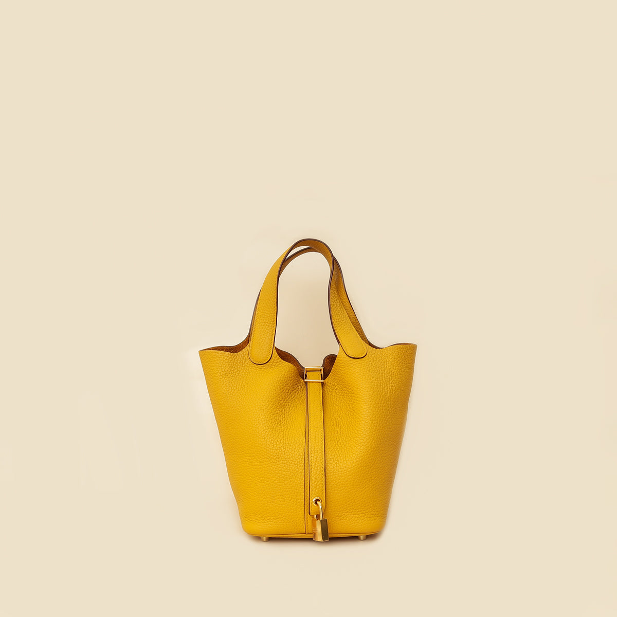 Hermes Jaune Ambre Picotin Lock 18 Bag