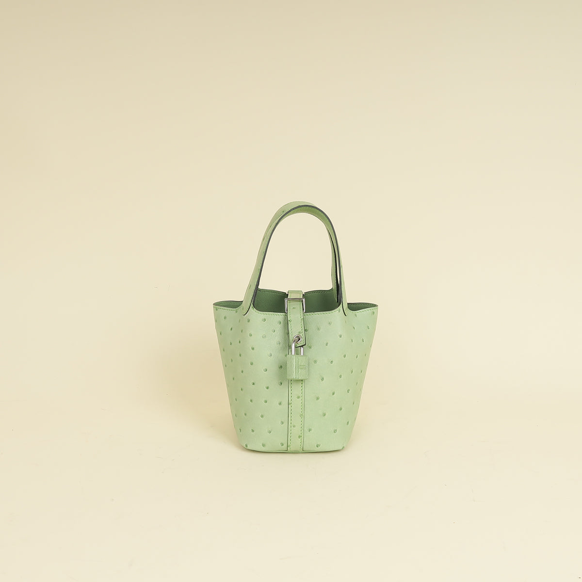 Hermes Ostrich Micro Picotin Lock 14 Bag