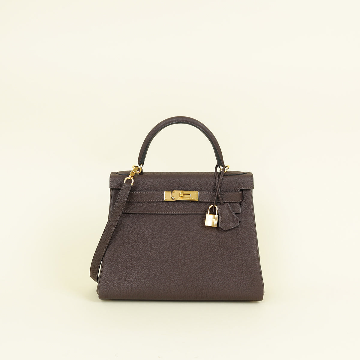 Hermes Chocolate Kelly 28 Bag