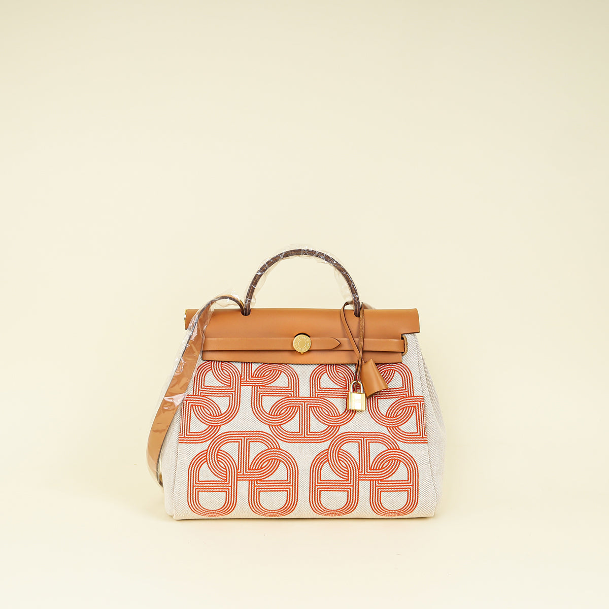 Hermes Bicolor Vache Hunter Chaine D'Ancre Herbag 31 PM Bag