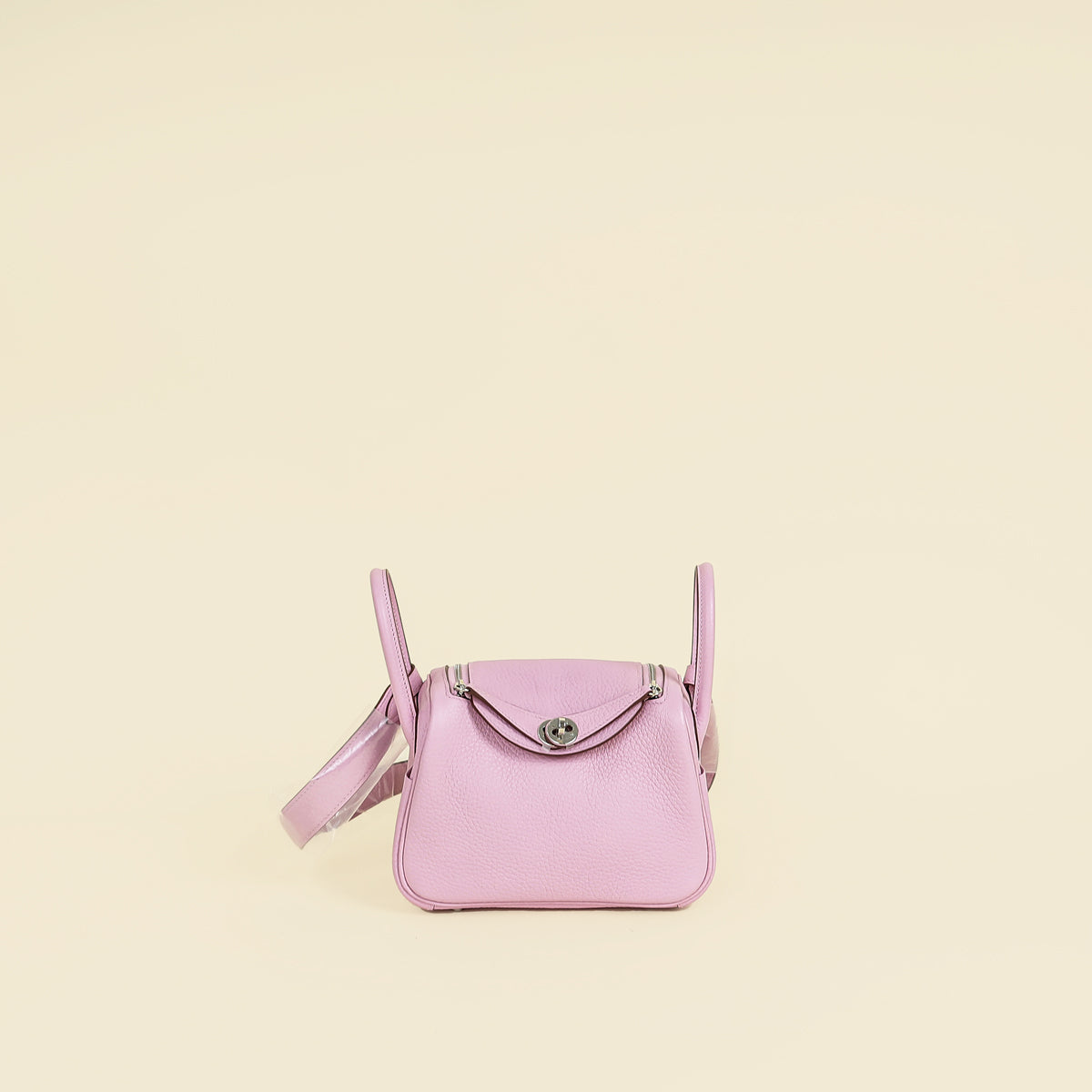 Hermes Mauve Sylvestre Mini Lindy Bag
