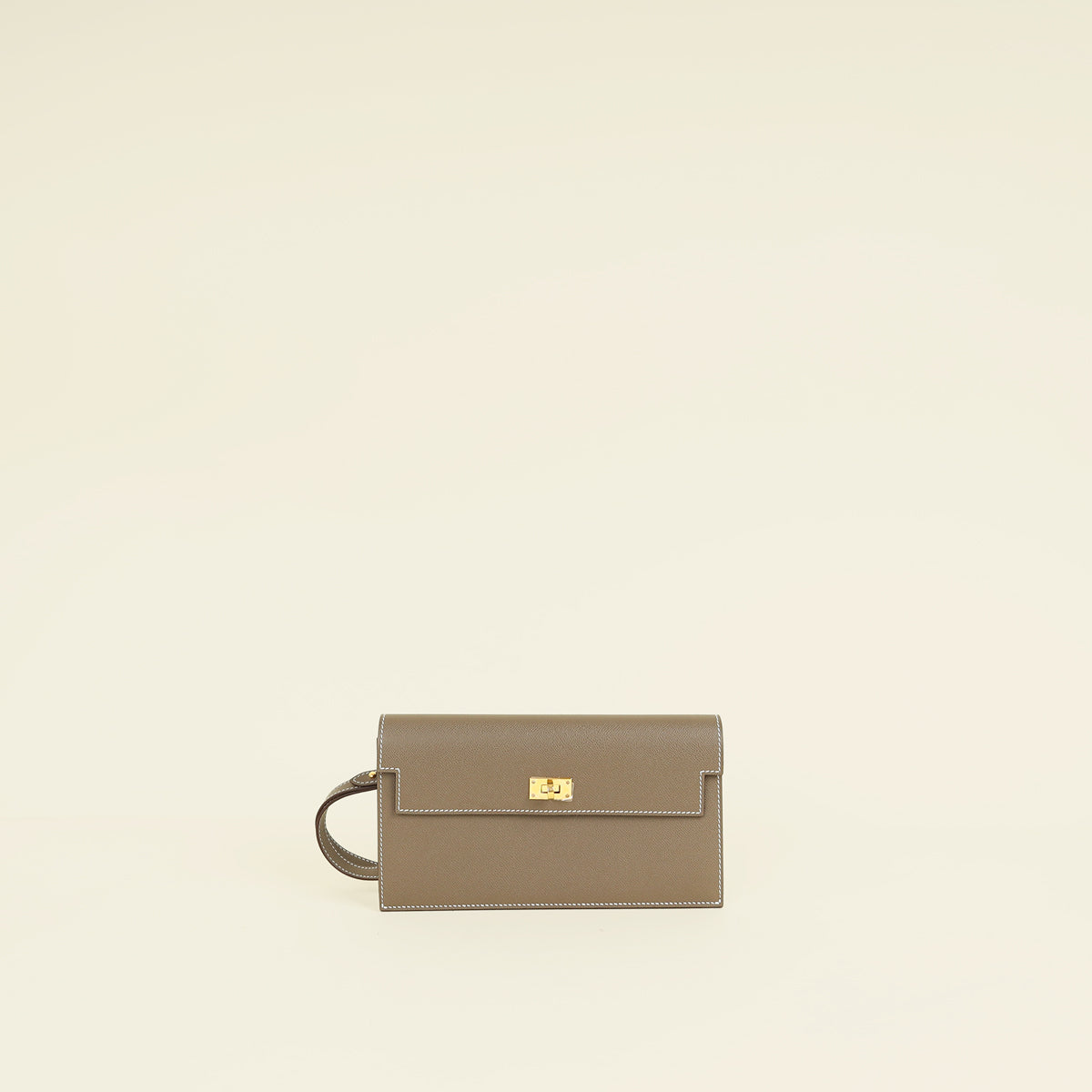 Hermes Etoupe Kelly Pocket Long Wallet
