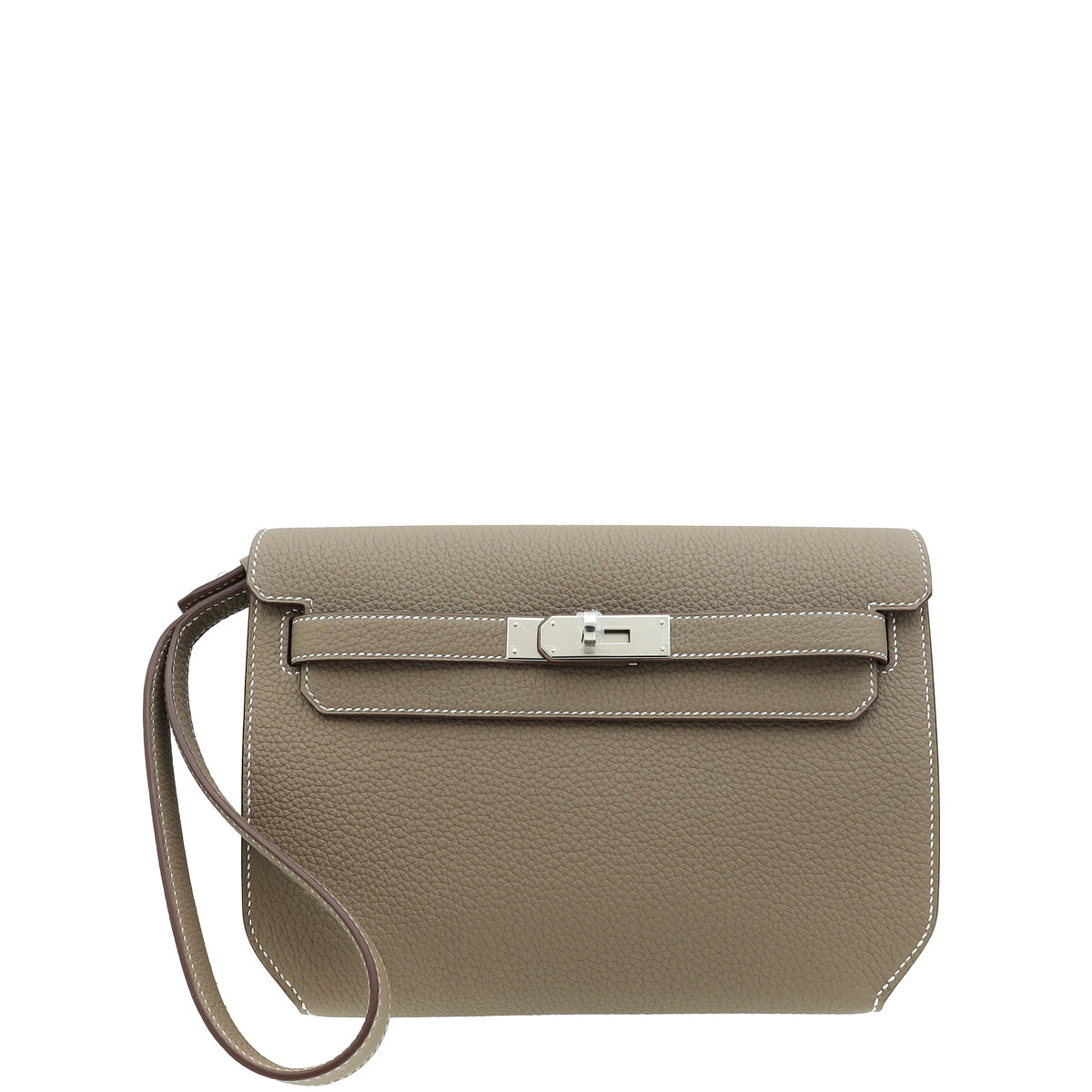 Hermes Etoupe Kelly Depeches 25 Pouch