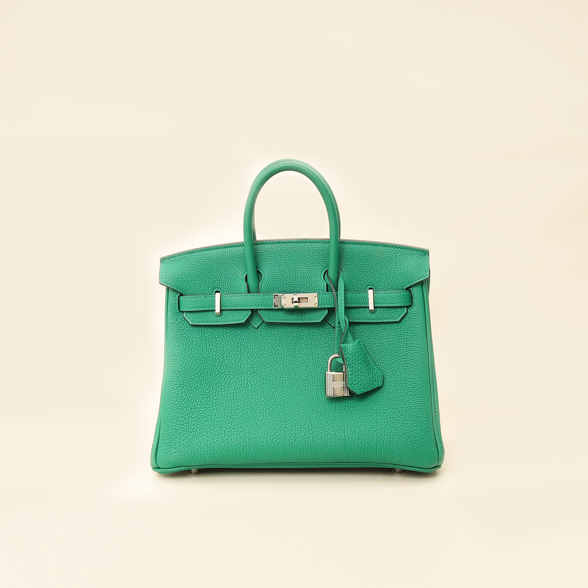 Hermes Vert Vertigo Birkin 25 Retourne Bag