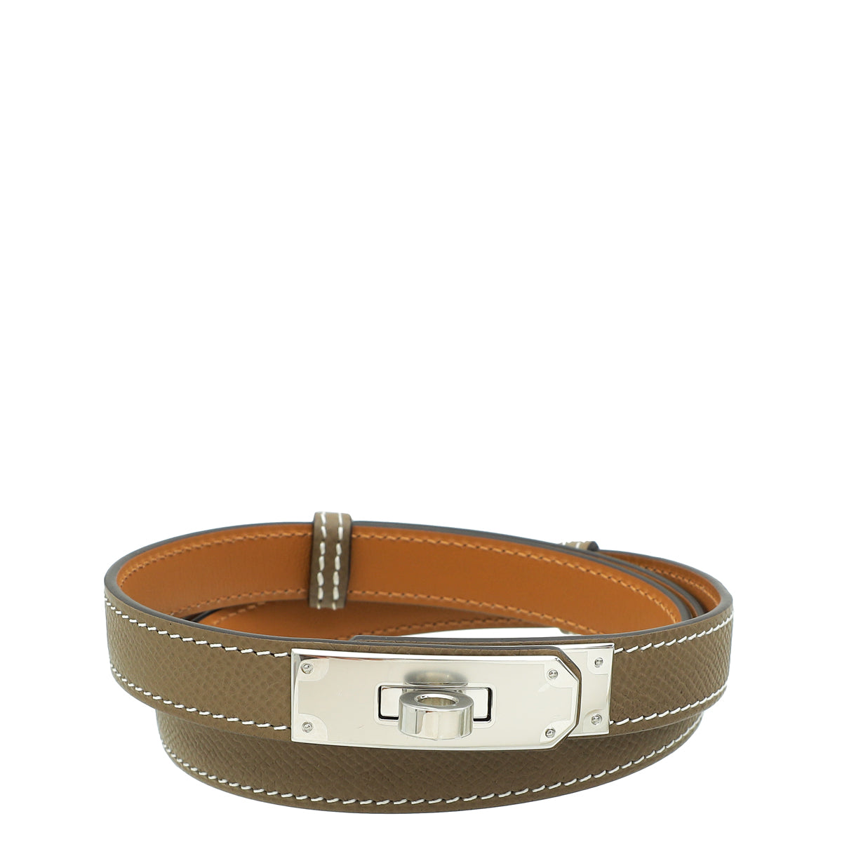 Hermes Etoupe Kelly 18 Belt