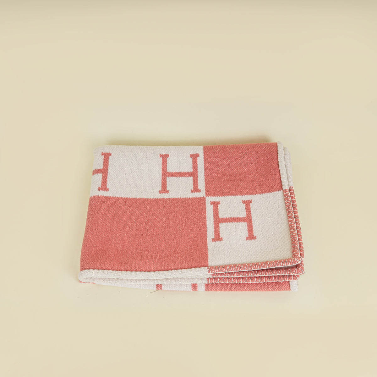 Hermes Rose Airelles Avalon Baby Blanket