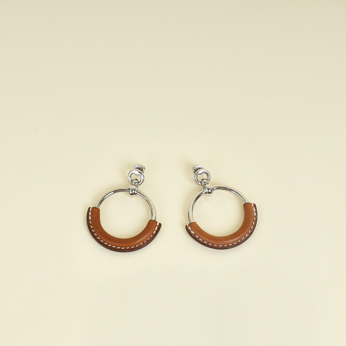 Hermes Fauve Loop Earrings