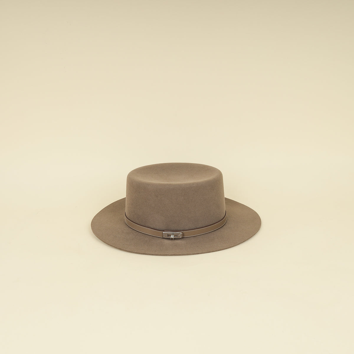 Hermes Etoupe Hampton Hat