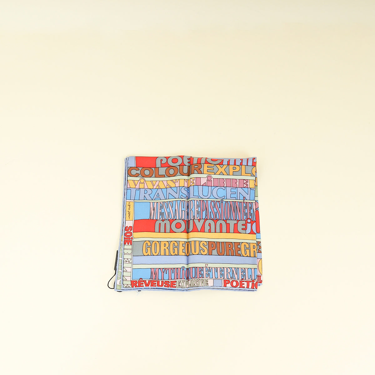 Hermes Mots de Soie Silk Handkerchief