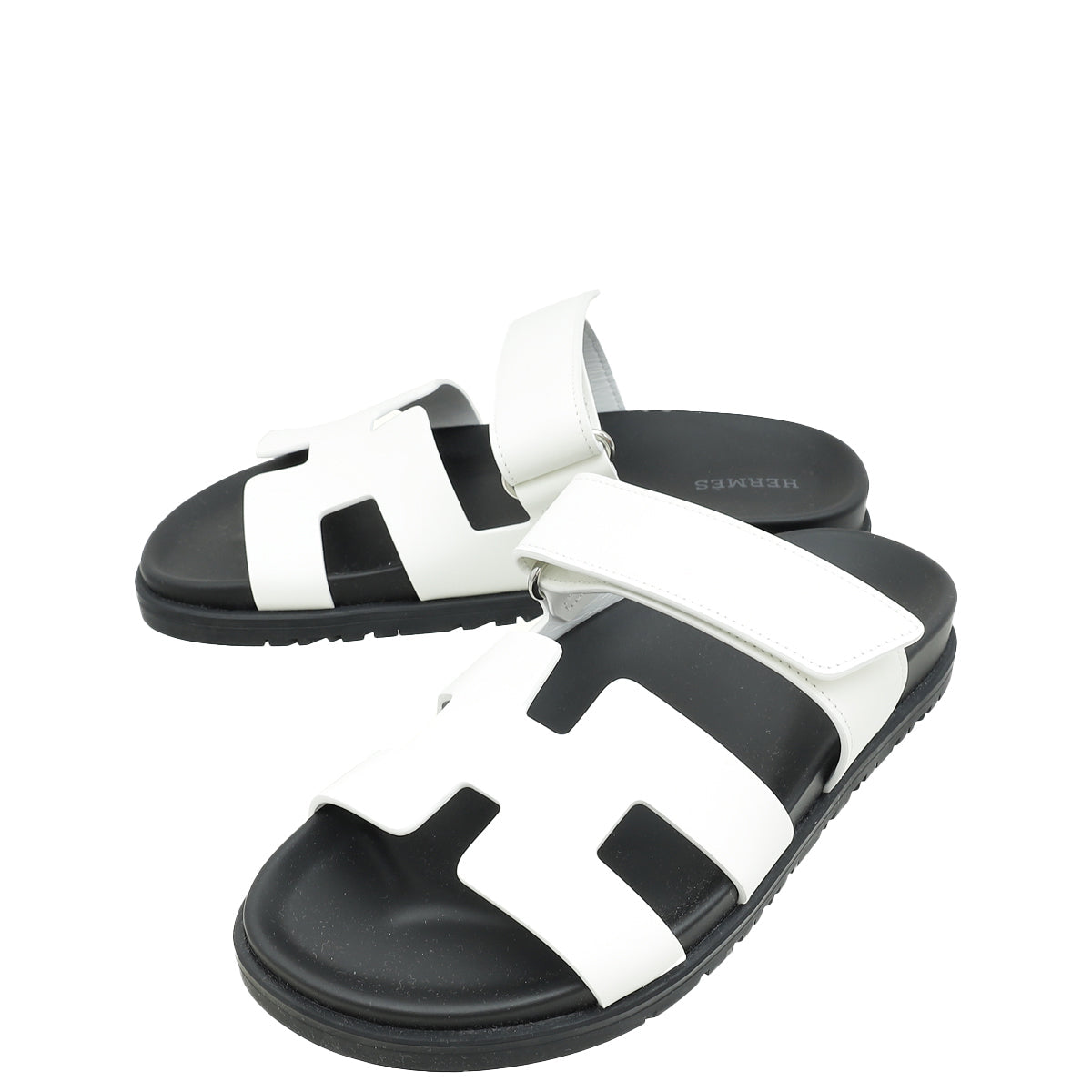 Hermes Blanc Chypre Sandals 36