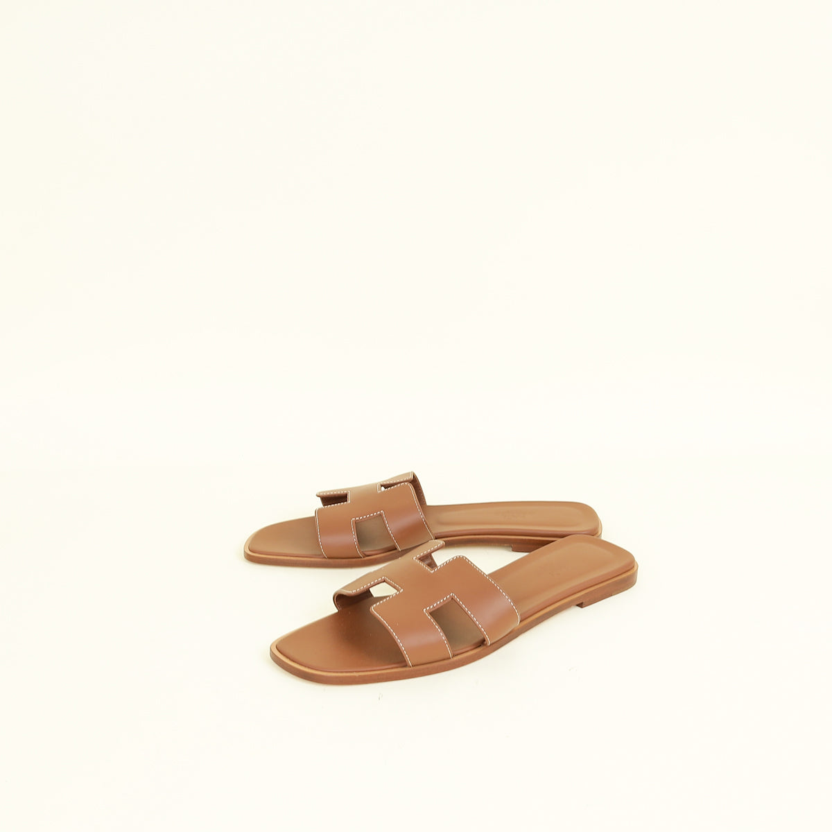 Hermes Gold Oran Sandal 40.5