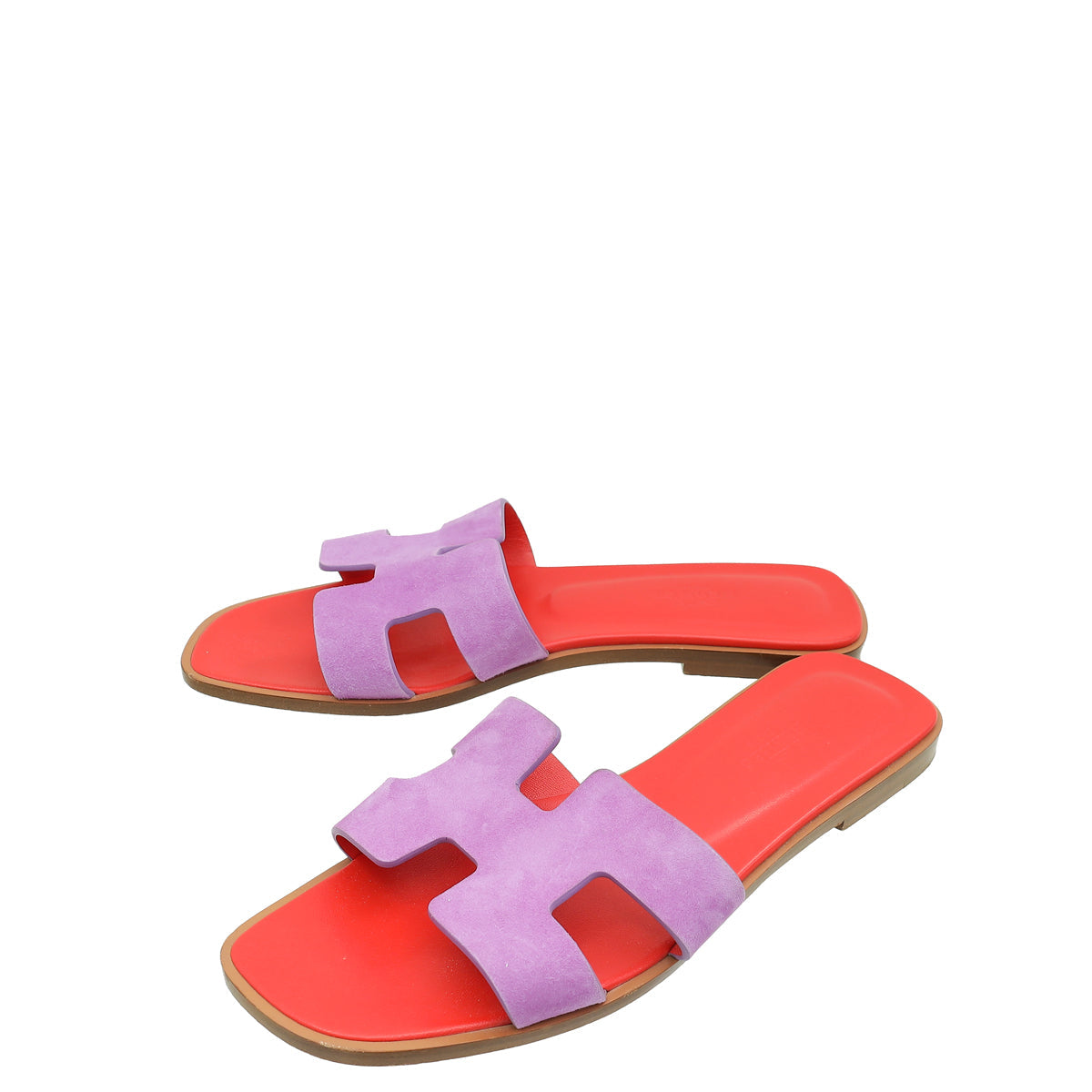 Hermes Bicolor Oran Sandals 38