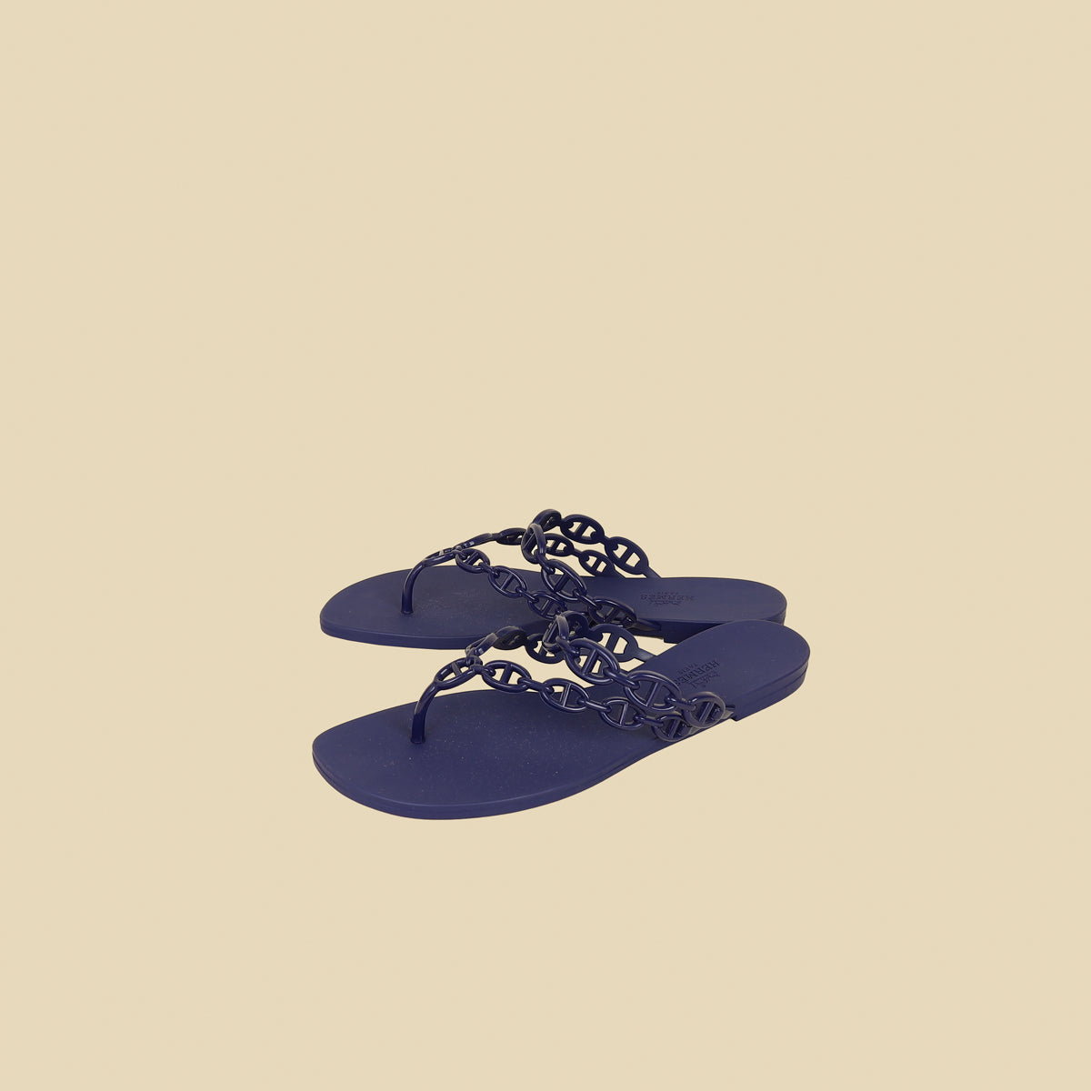Hermes Violet Iris Island Waterproof Sandal 39