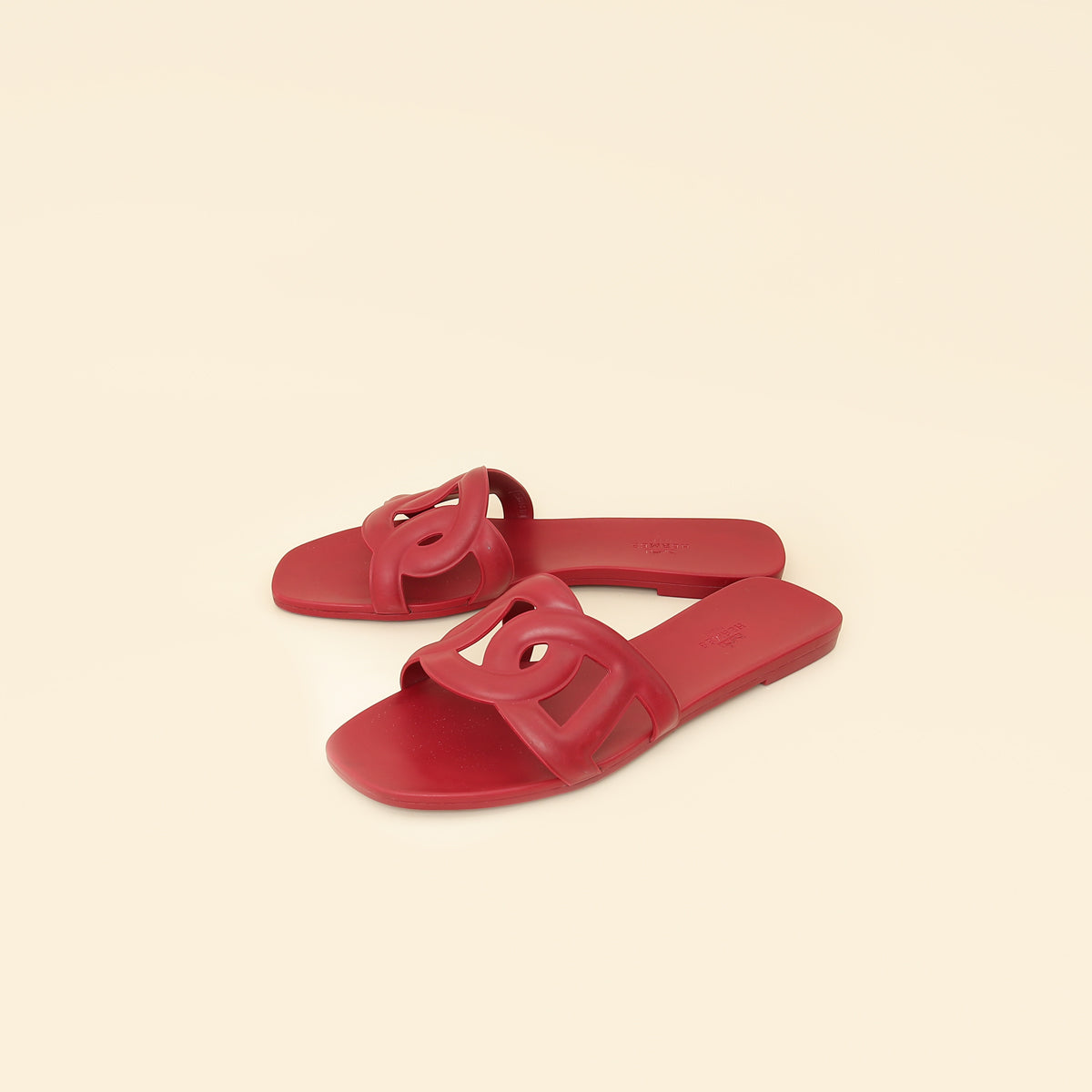 Hermes Rose Baie Aloha Sandals 40