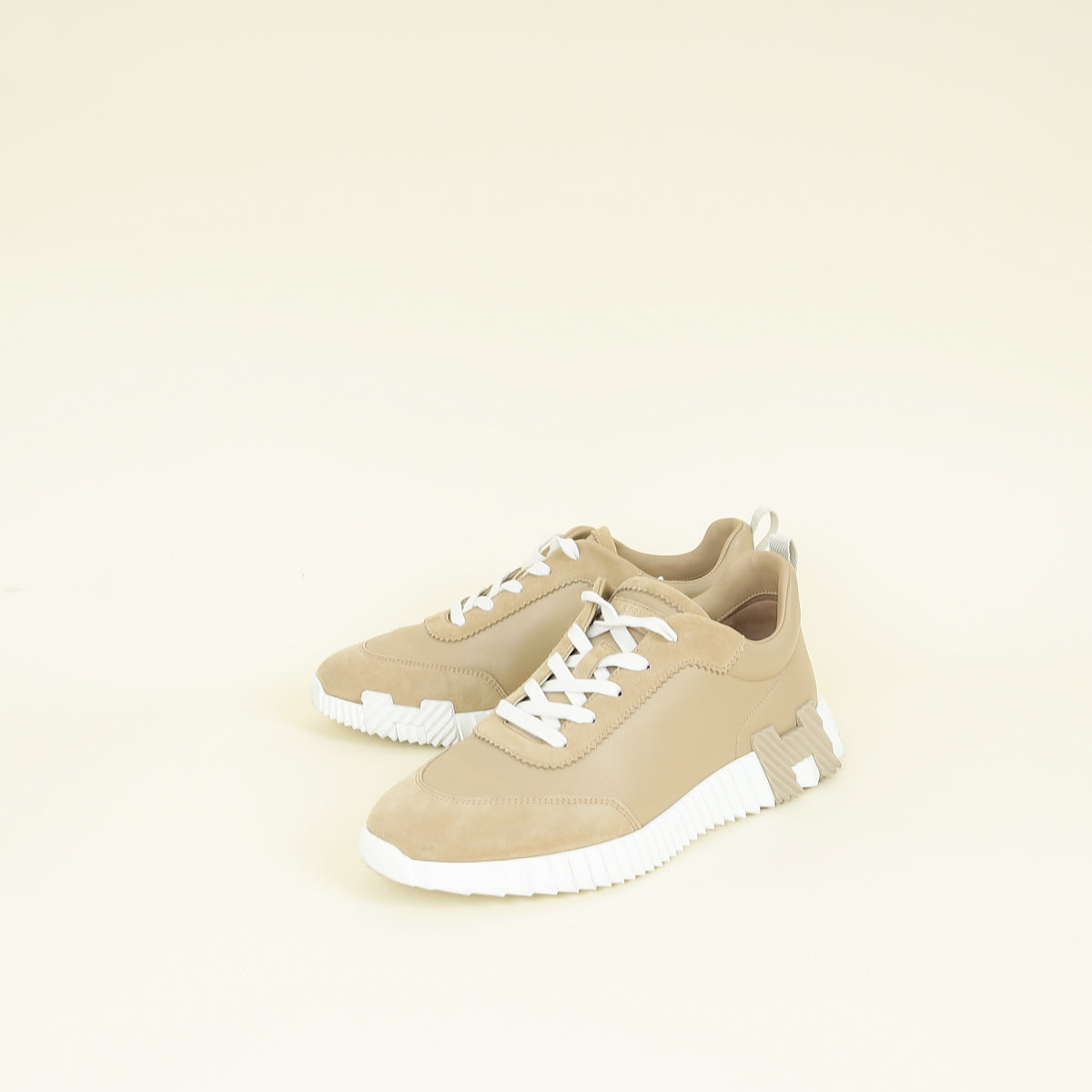 Hermes Beige Esquisse Bouncing Sneaker 41.5