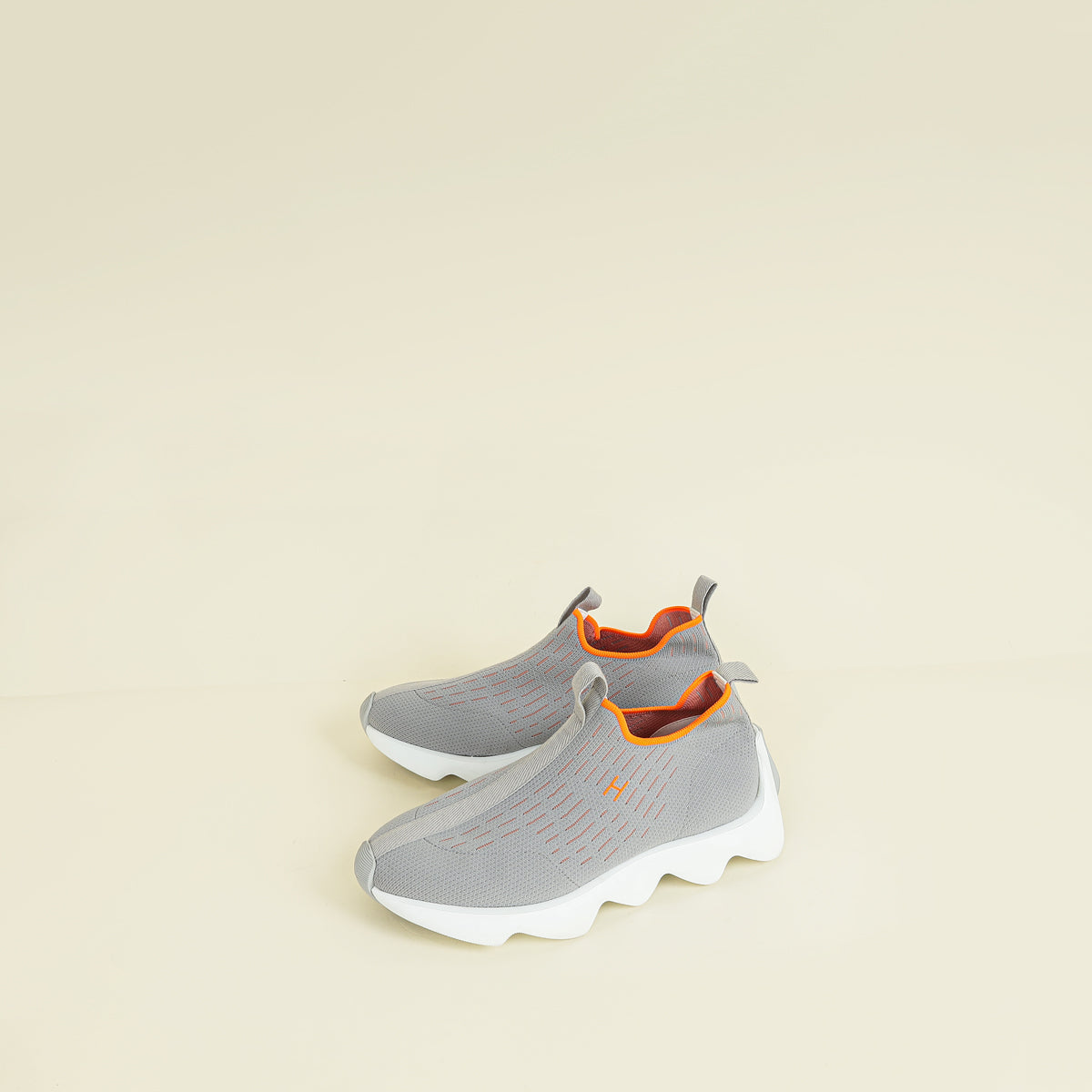 Hermes Gris Clair Eclair Sneaker 37.5