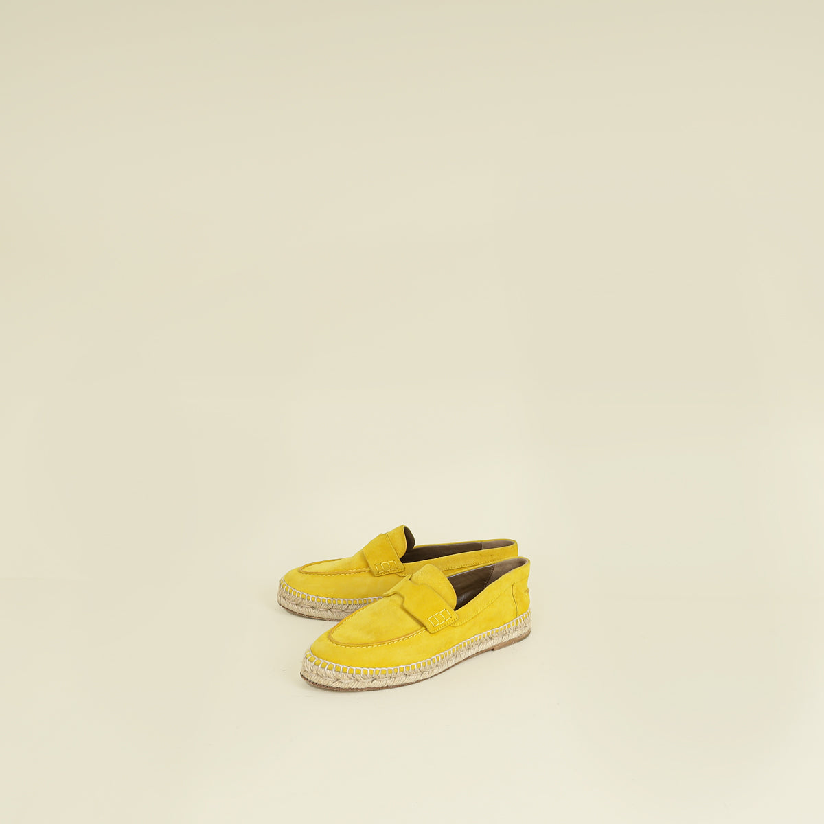 Hermes Jaune Citron Trip Espadrille 37