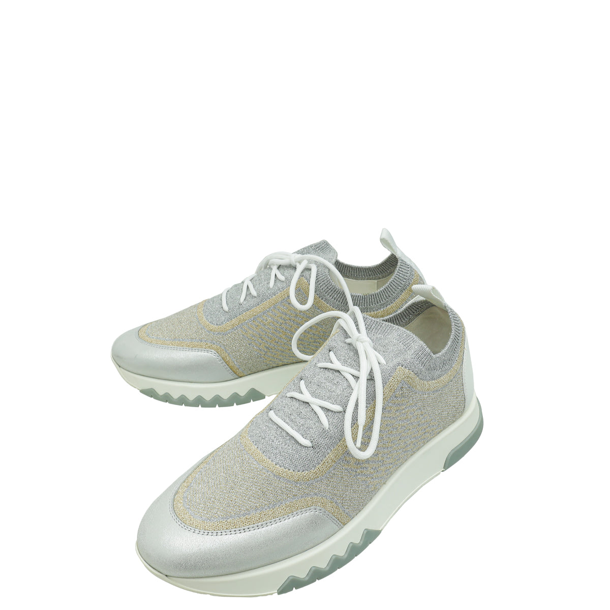 Hermes Bicolor Addict Sneakers 38.5