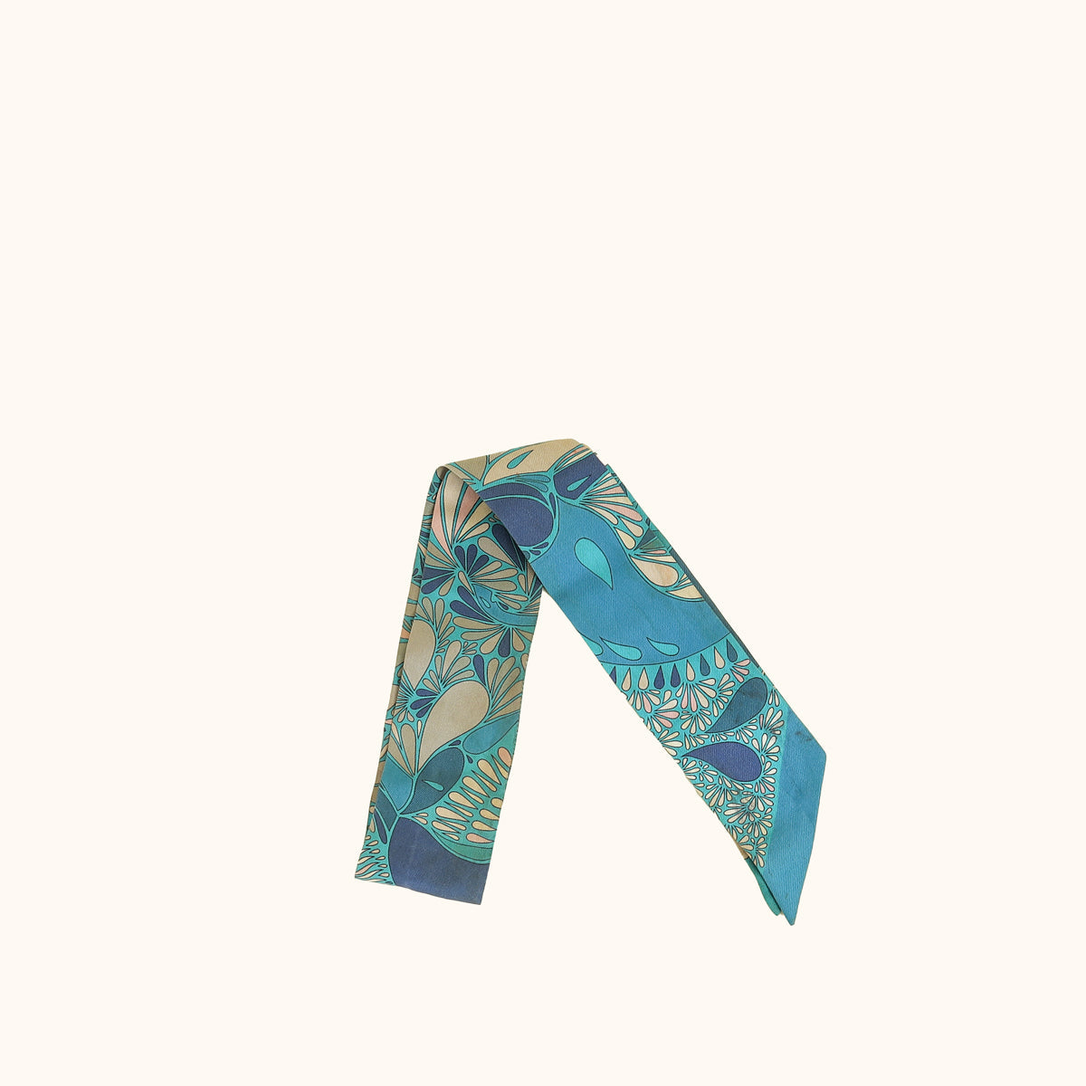 Hermes Multicolor Millefleurs Du Mexique Print Silk Twilly