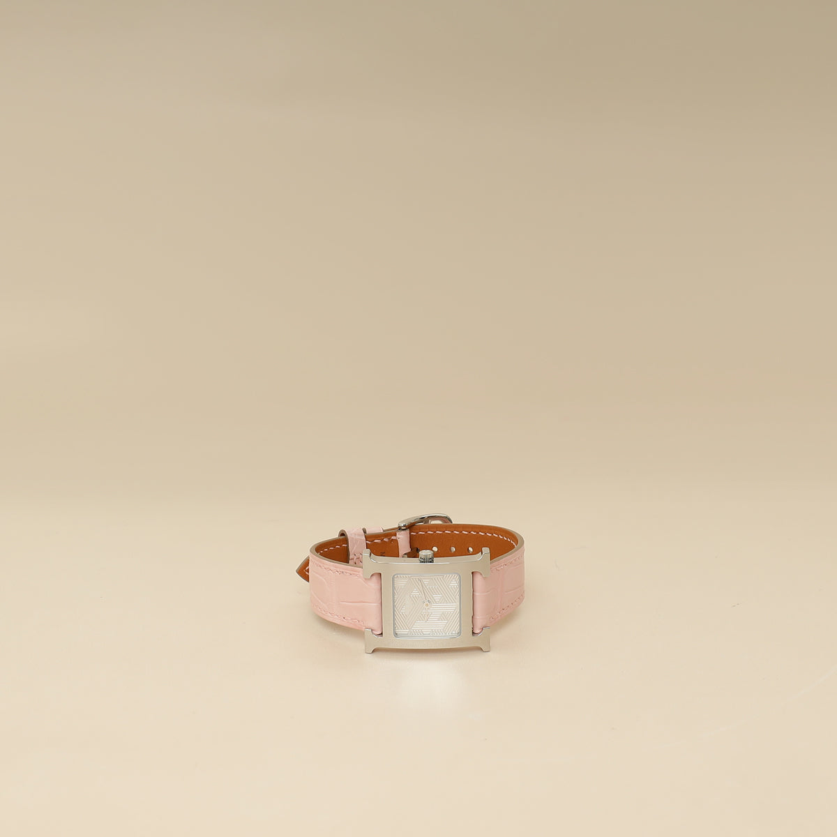 Hermes Stainless Steel Heure H 21mm Small Model Quartz Watch