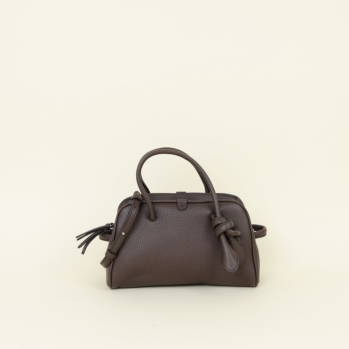 Jacquemus Chocolate Brown Le Petit Turismo Small Tote Bag