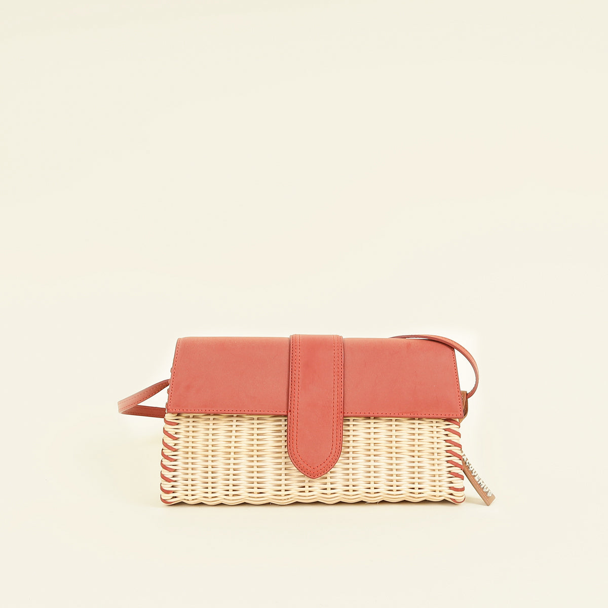 Jacquemus Rust Le Bambino Long Osier Bag