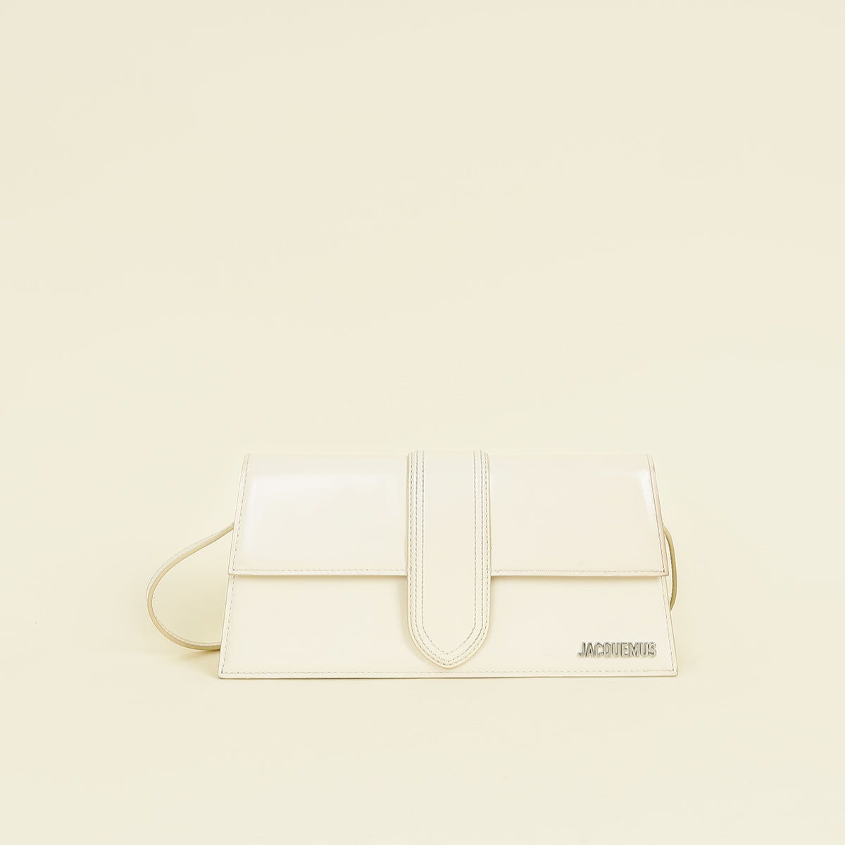 Jacquemus Ivory Cream Les Classiques The Long Bambino Bag
