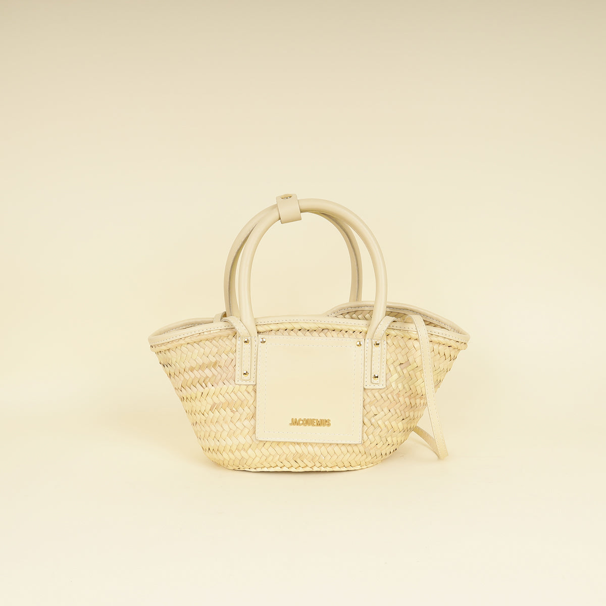 Jacquemus Ivory The Small Soli Basket Les Classique Bag