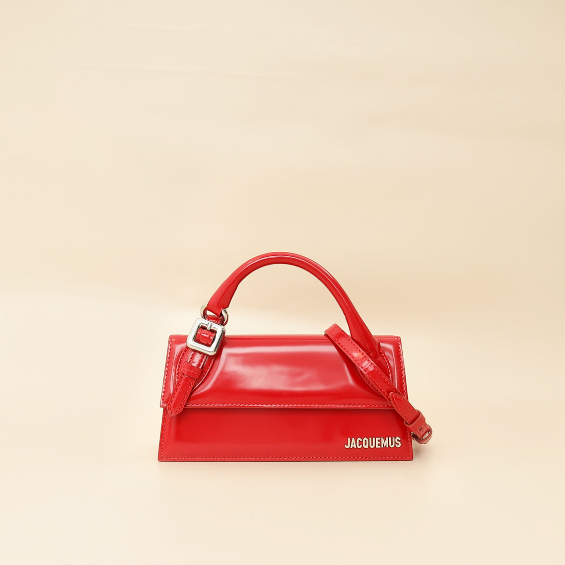Jacquemus Red Le Chiquito Long Boucle Bag