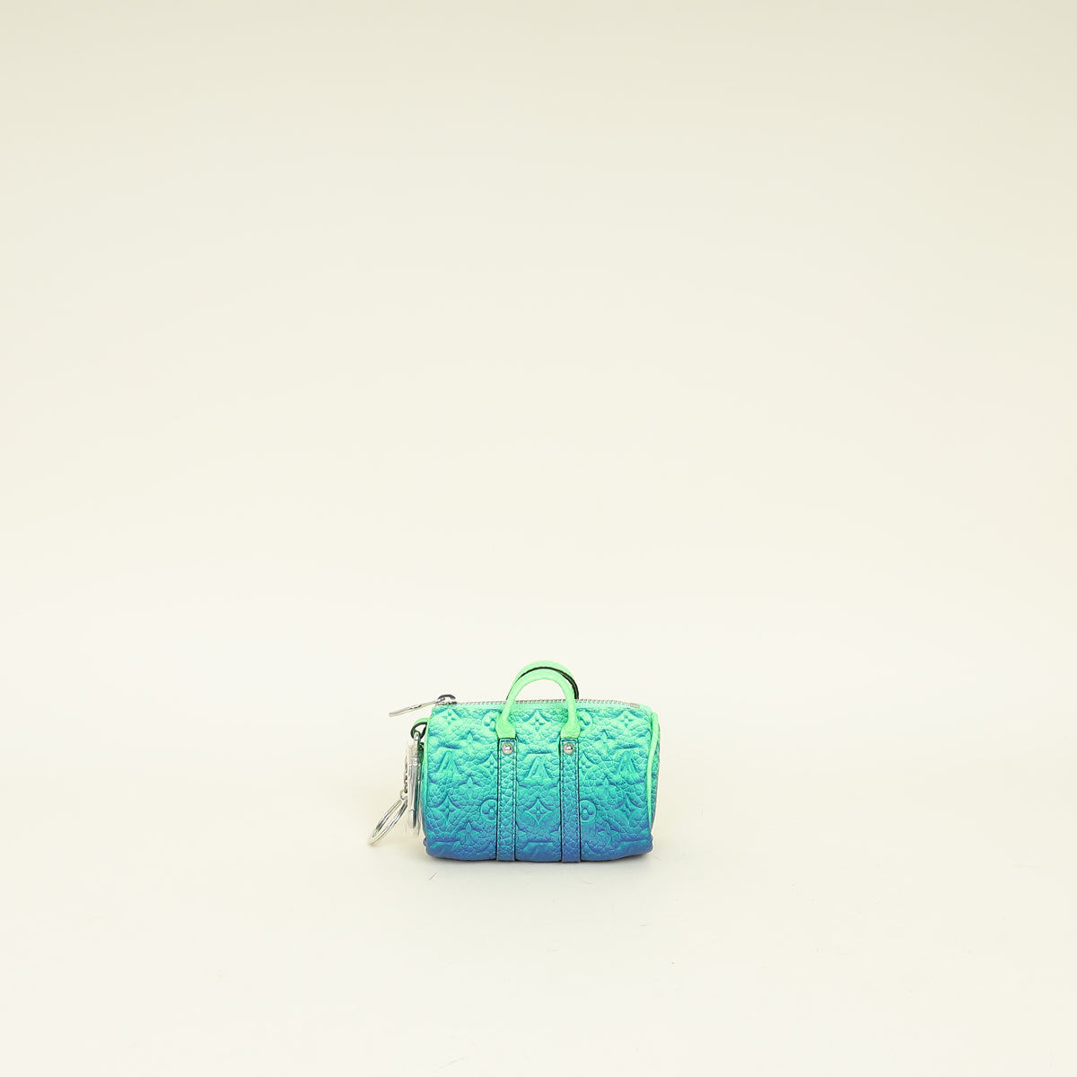 Louis Vuitton Ombre Green Blue Mini Keepall Earphones Pouch