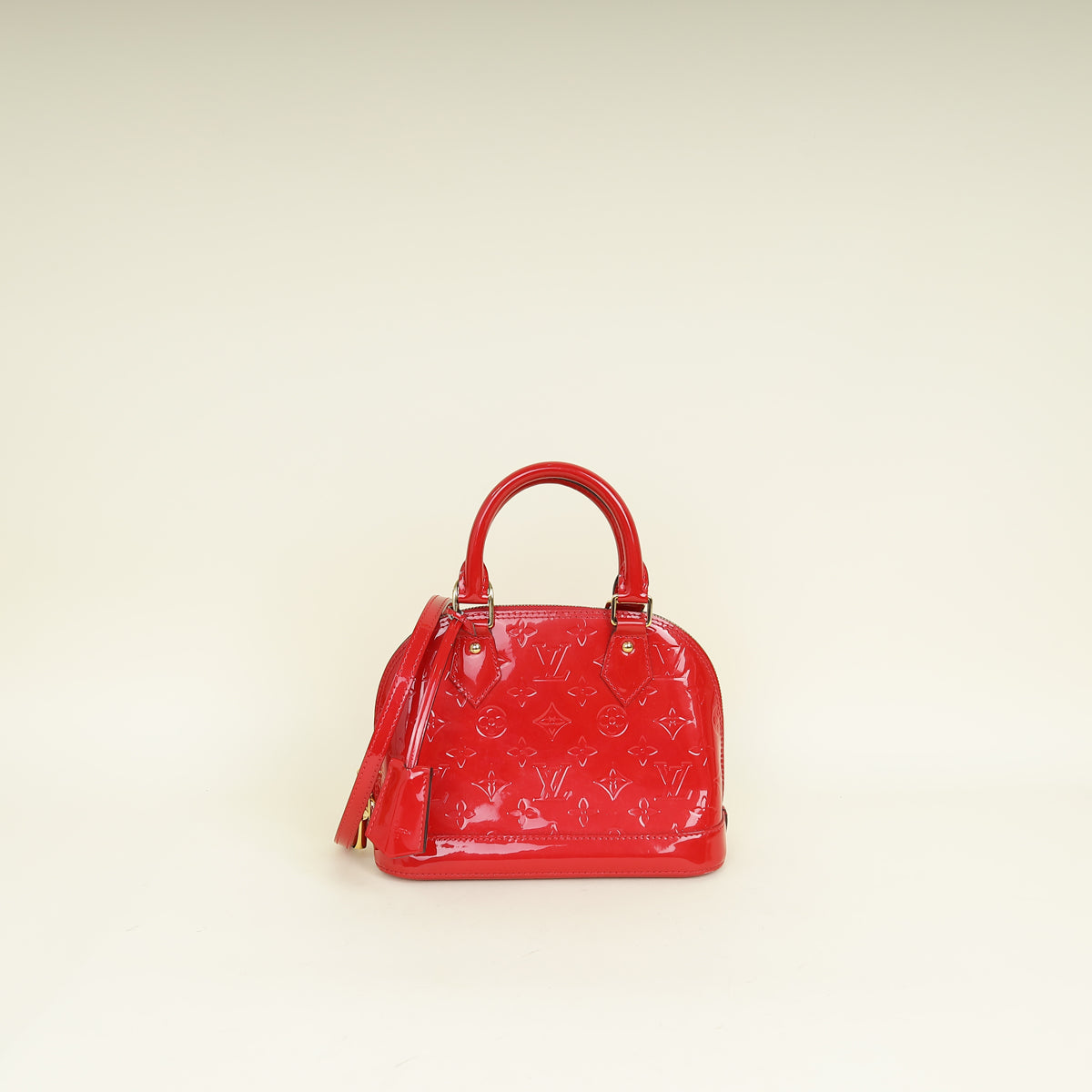 Louis Vuitton Red Monogram Vernis Alma BB Bag